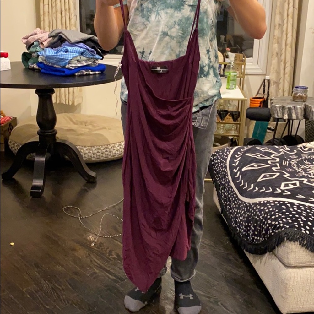 Never been worn plum slit dress